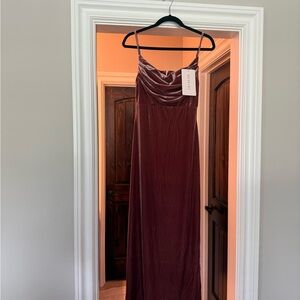 Revelry Dusty Rose Velvet Dress